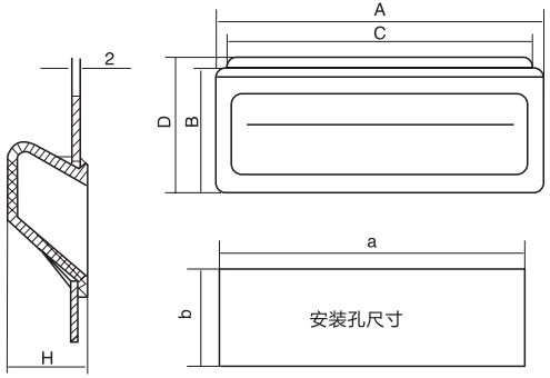 HY8315.9門內拉手