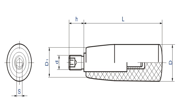 HY8310.5-1轉(zhuǎn)動手柄結構圖